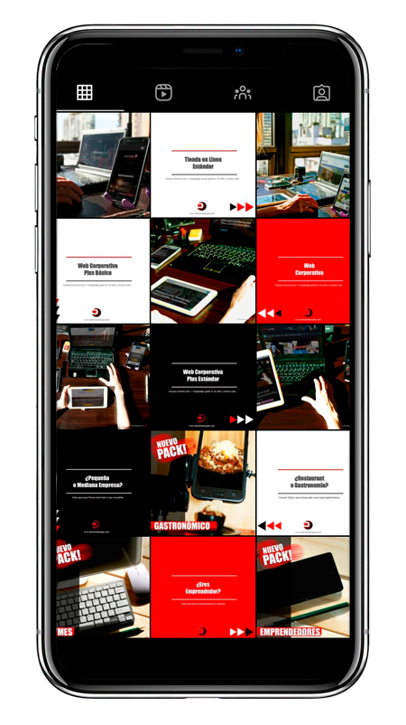 redes sociales paginas web diseño landingpages catalogos flyers ventas en linea ecommerce